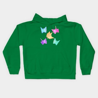 90s Nostalgia Series: butterfly clips Kids Hoodie